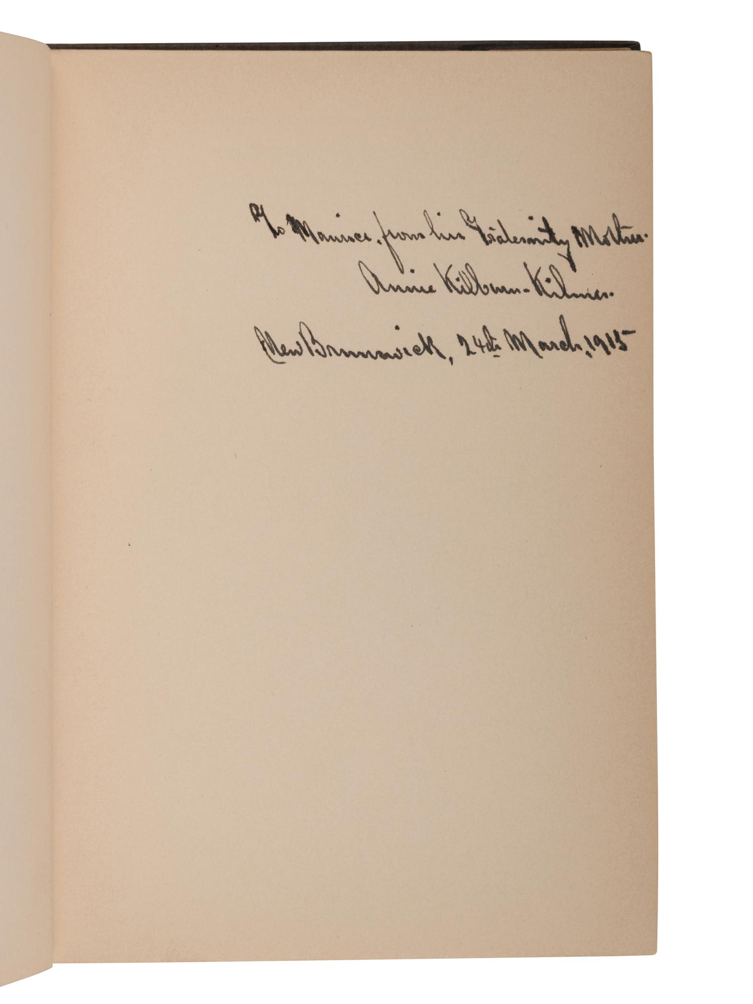 KILMER, Joyce (1886-1918). Trees and Other Poems . New Brunswick: George H. Doran Company, 1915.