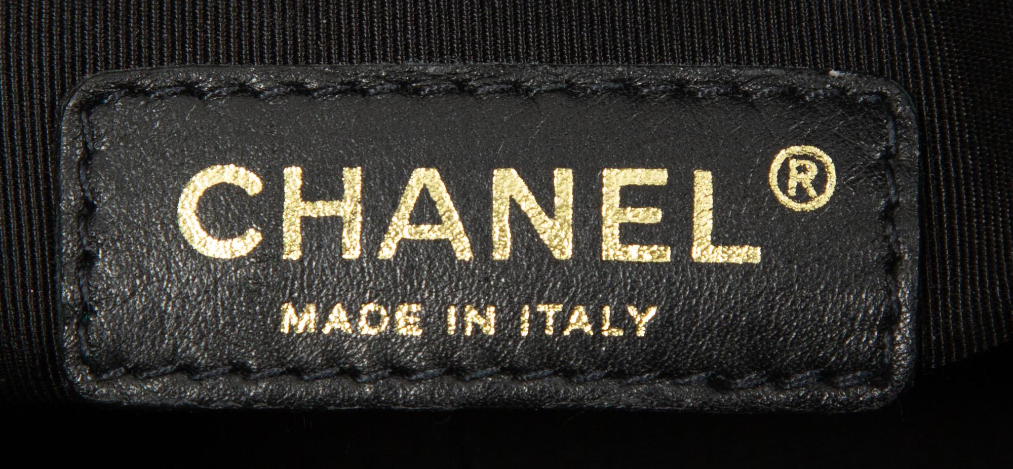 Chanel Shoulder Tote in Black Caviar Leather, 2004