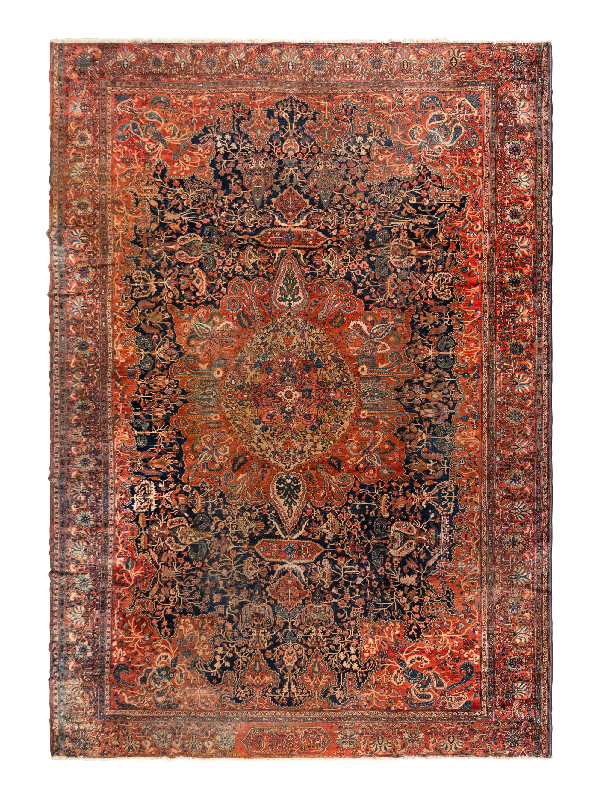 A Fereghan Sarouk Wool Rug
