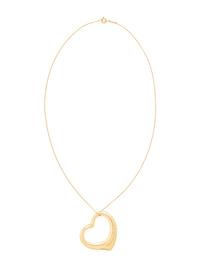 TIFFANY & CO., ELSA PERETTI, SPAIN, YELLOW GOLD 'OPEN HEART' PENDANT NECKLACE