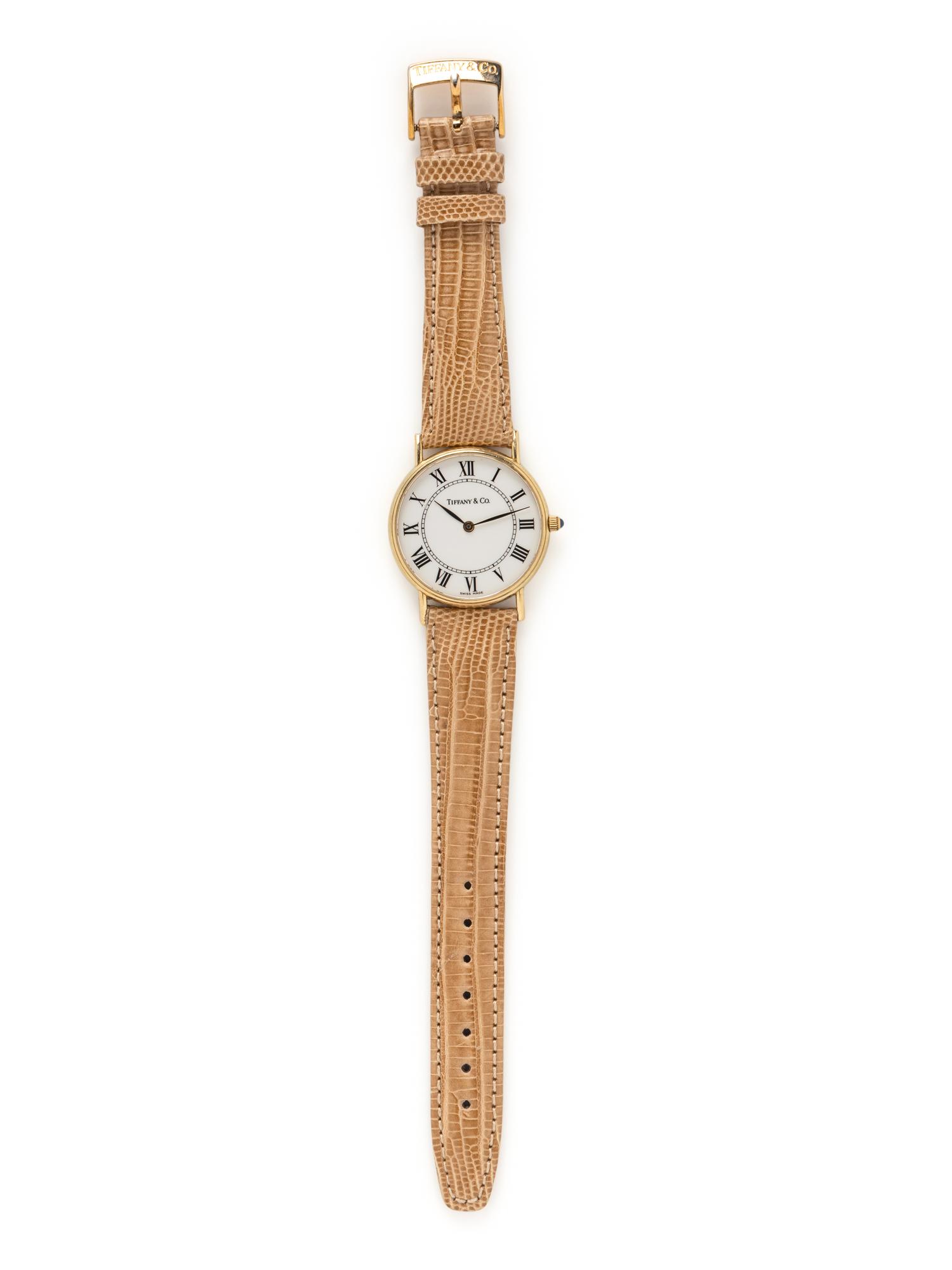TIFFANY & CO., YELLOW GOLD WATCH