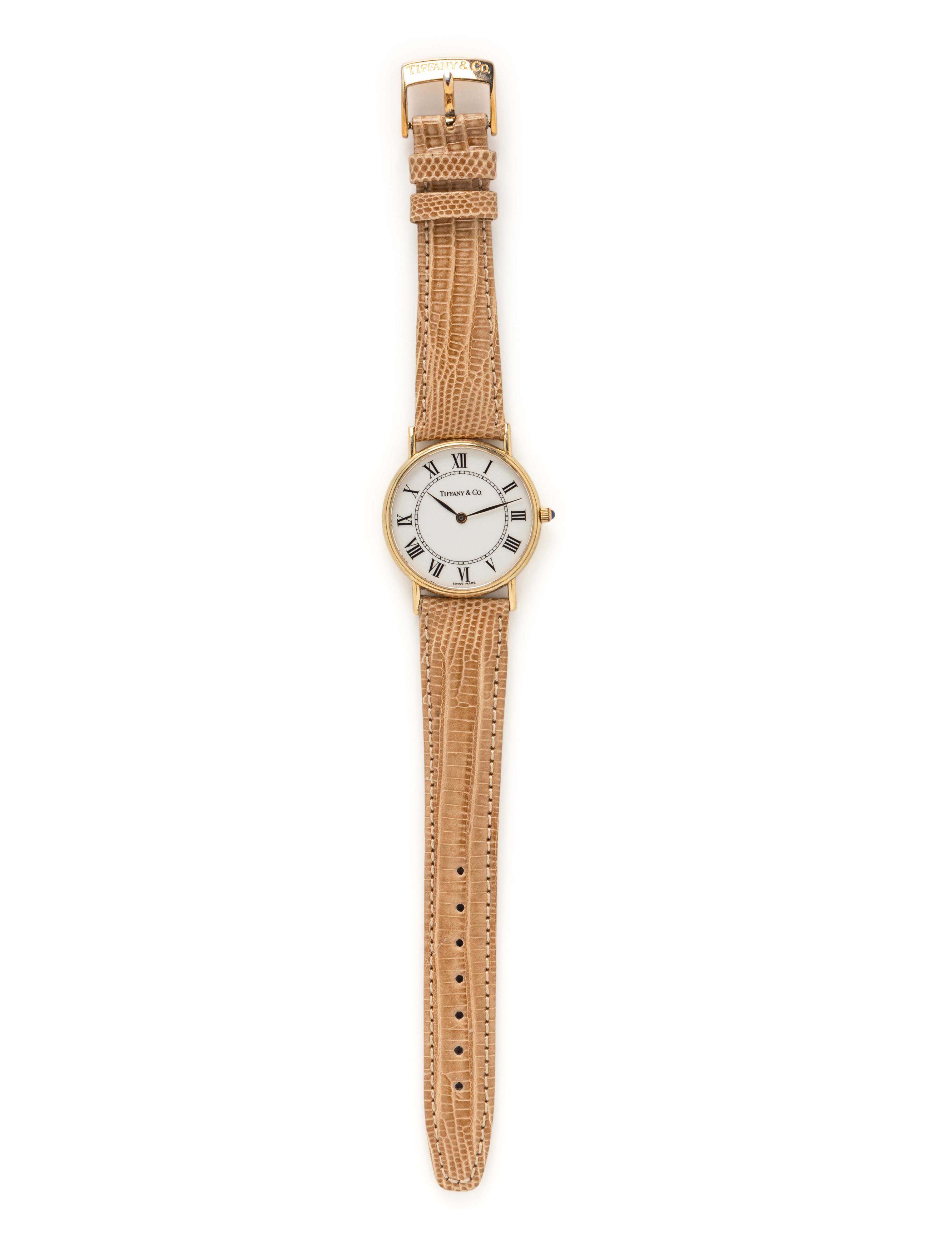 TIFFANY & CO., YELLOW GOLD WATCH