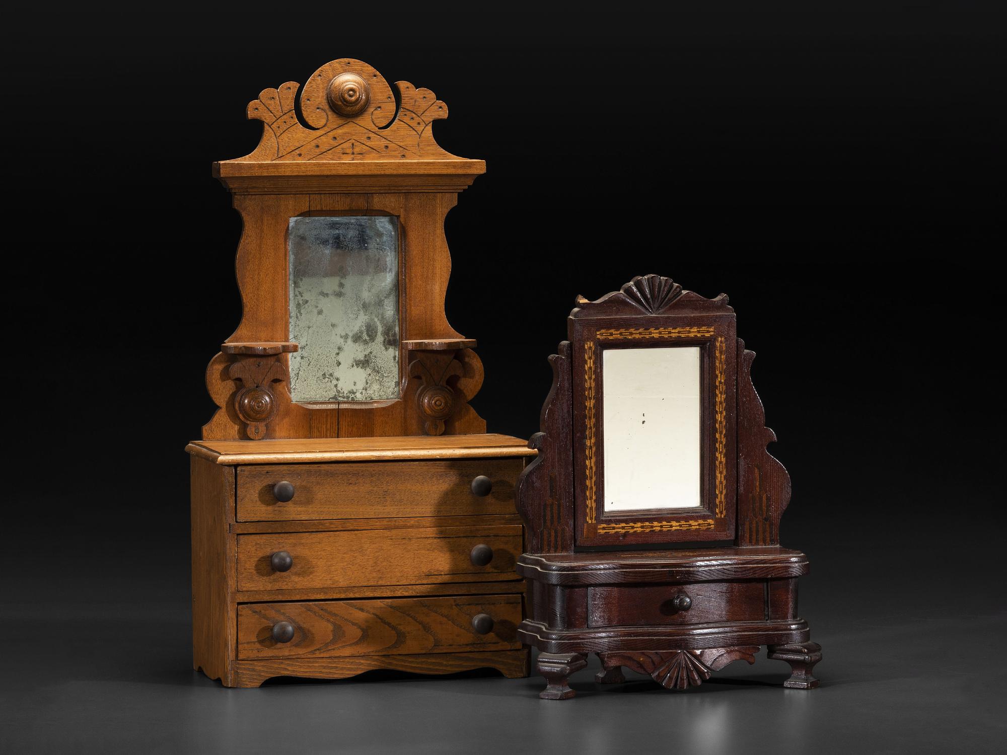 Five Miniature or Salesman Sample Pieces of Furniture