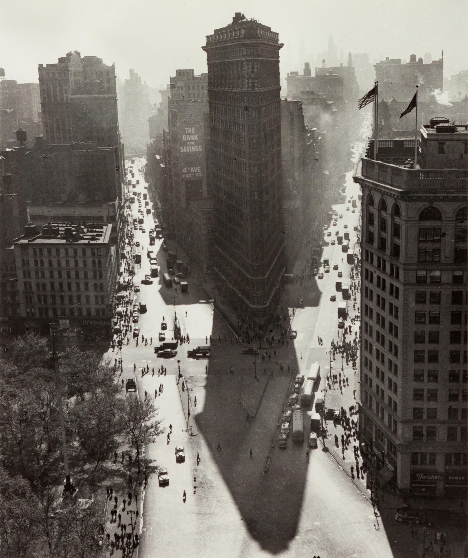 A group of three prints ( Willem de Kooning , 1950; Broadway and Fifth Avenue , 1950; Flat Iron Building, Summer , 1947)