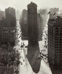 A group of three prints ( Willem de Kooning , 1950; Broadway and Fifth Avenue , 1950; Flat Iron Building, Summer , 1947)