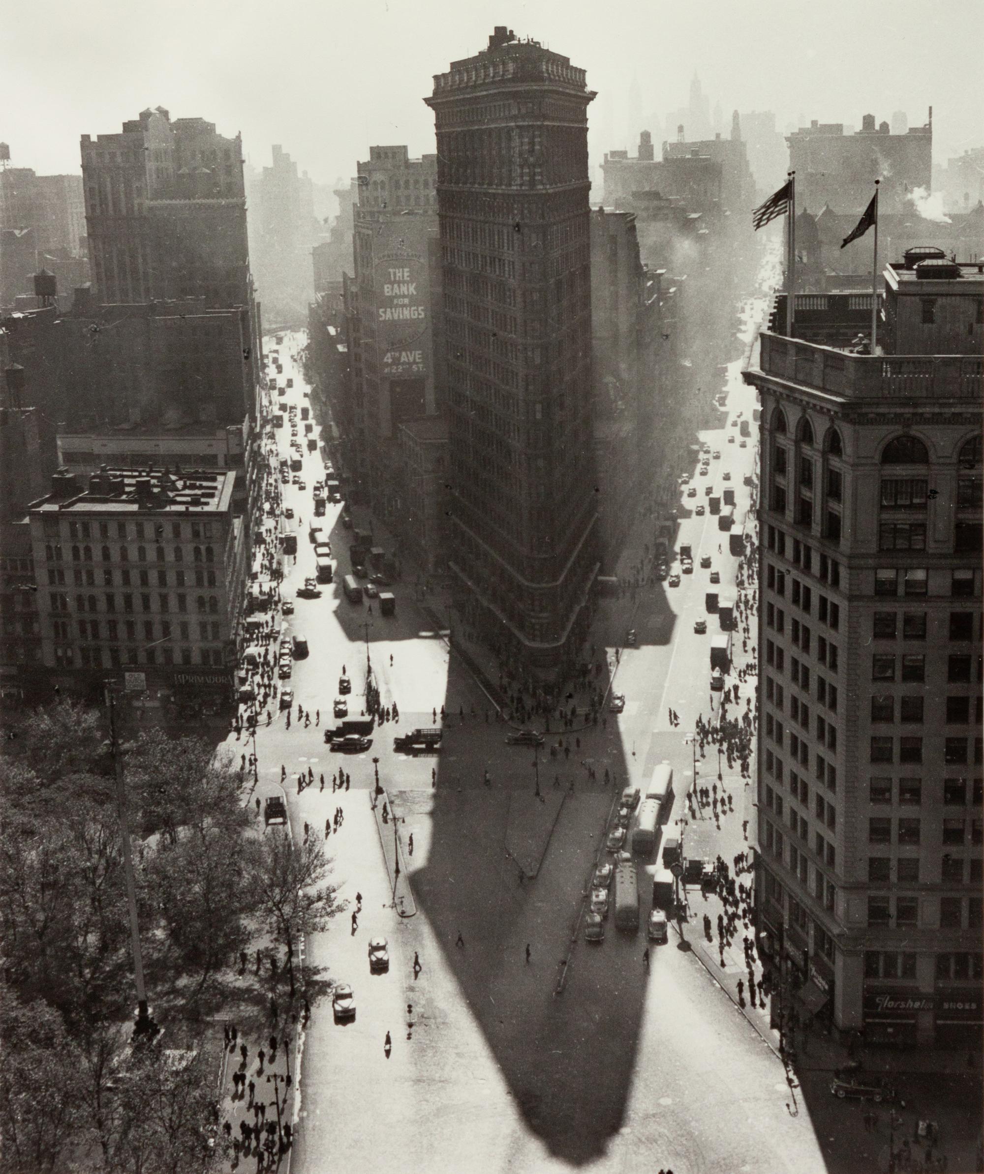 A group of three prints ( Willem de Kooning , 1950; Broadway and Fifth Avenue , 1950; Flat Iron Building, Summer , 1947)
