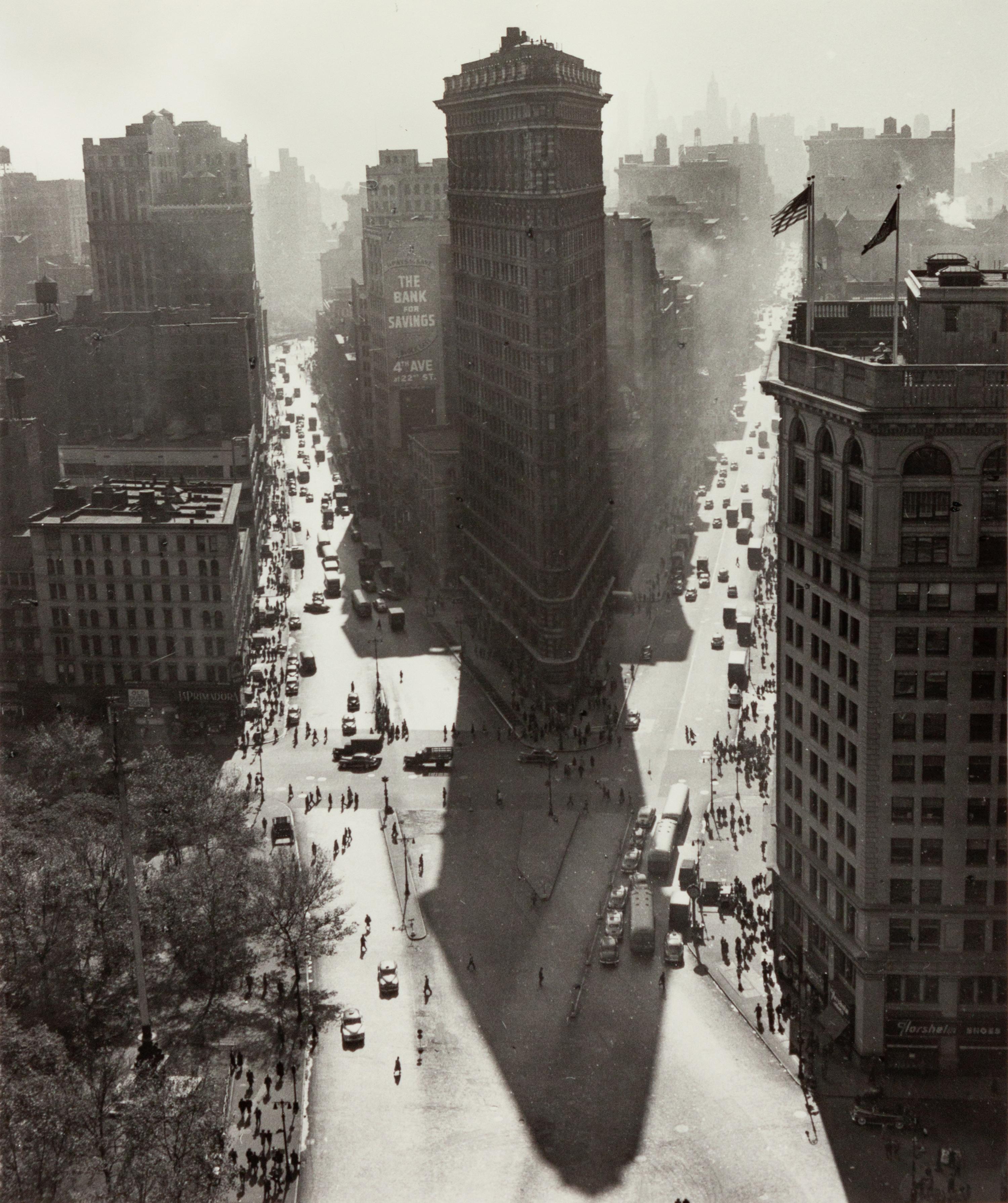 A group of three prints ( Willem de Kooning , 1950; Broadway and Fifth Avenue , 1950; Flat Iron Building, Summer , 1947)