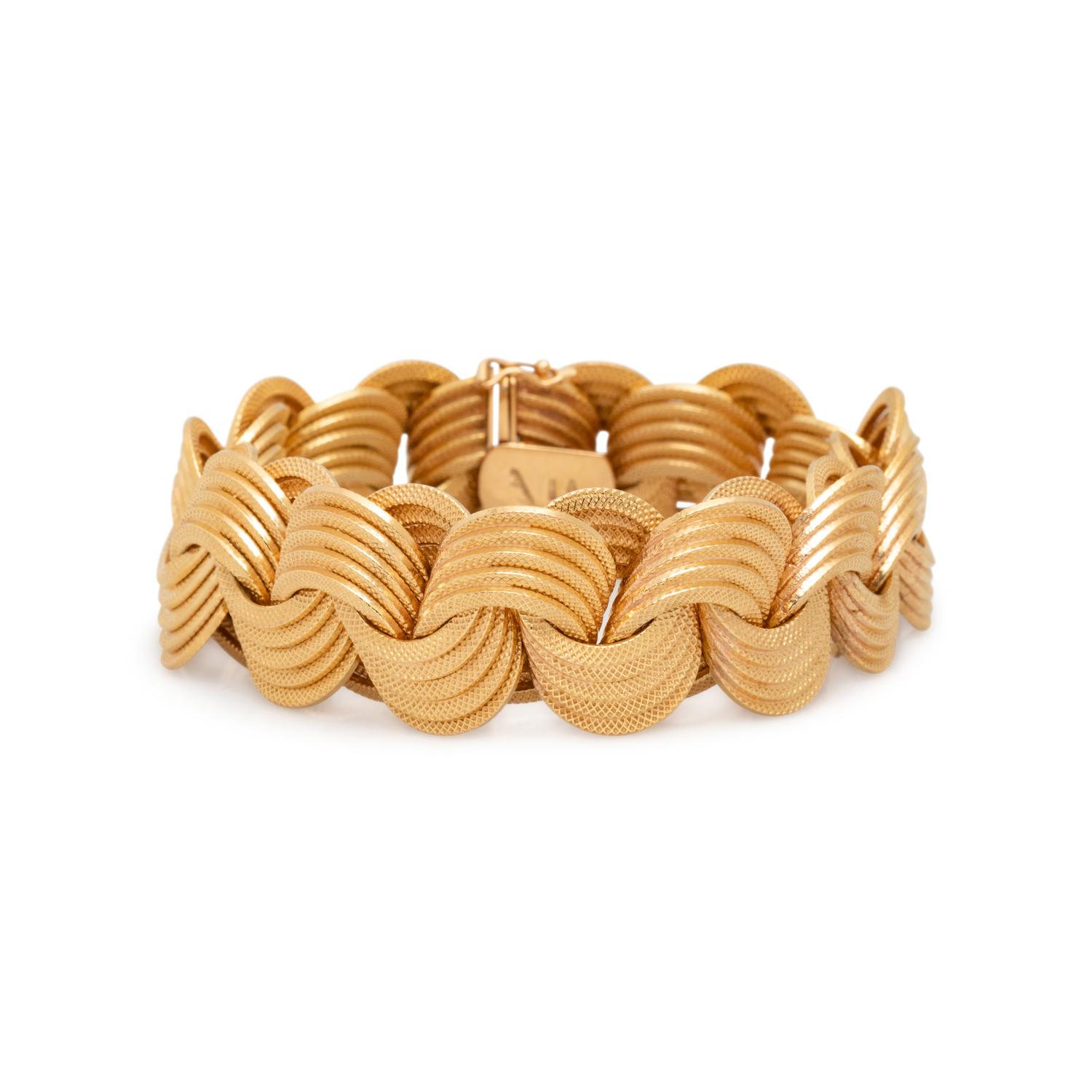 MARCHISIO, YELLOW GOLD BRACELET
