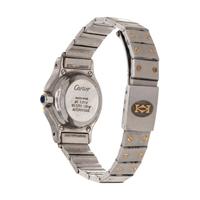 CARTIER, STAINLESS STEEL AND YELLOW GOLD REF. 82037288 'SANTOS RONDE' WRISTWATCH