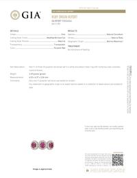 WHITE GOLD, BURMESE RUBY, AND DIAMOND RING