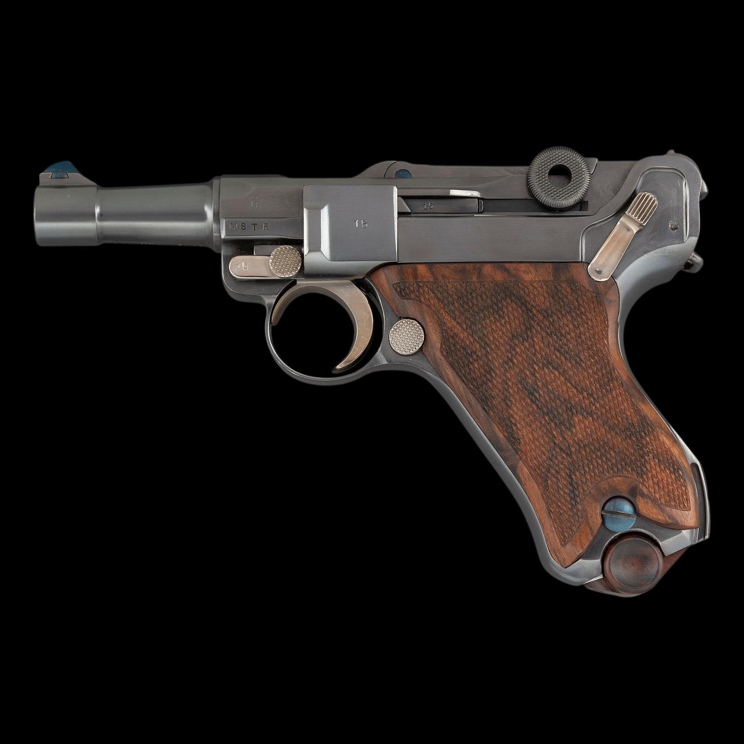 *John Martz Custom Baby Luger .45 with Two Magazines