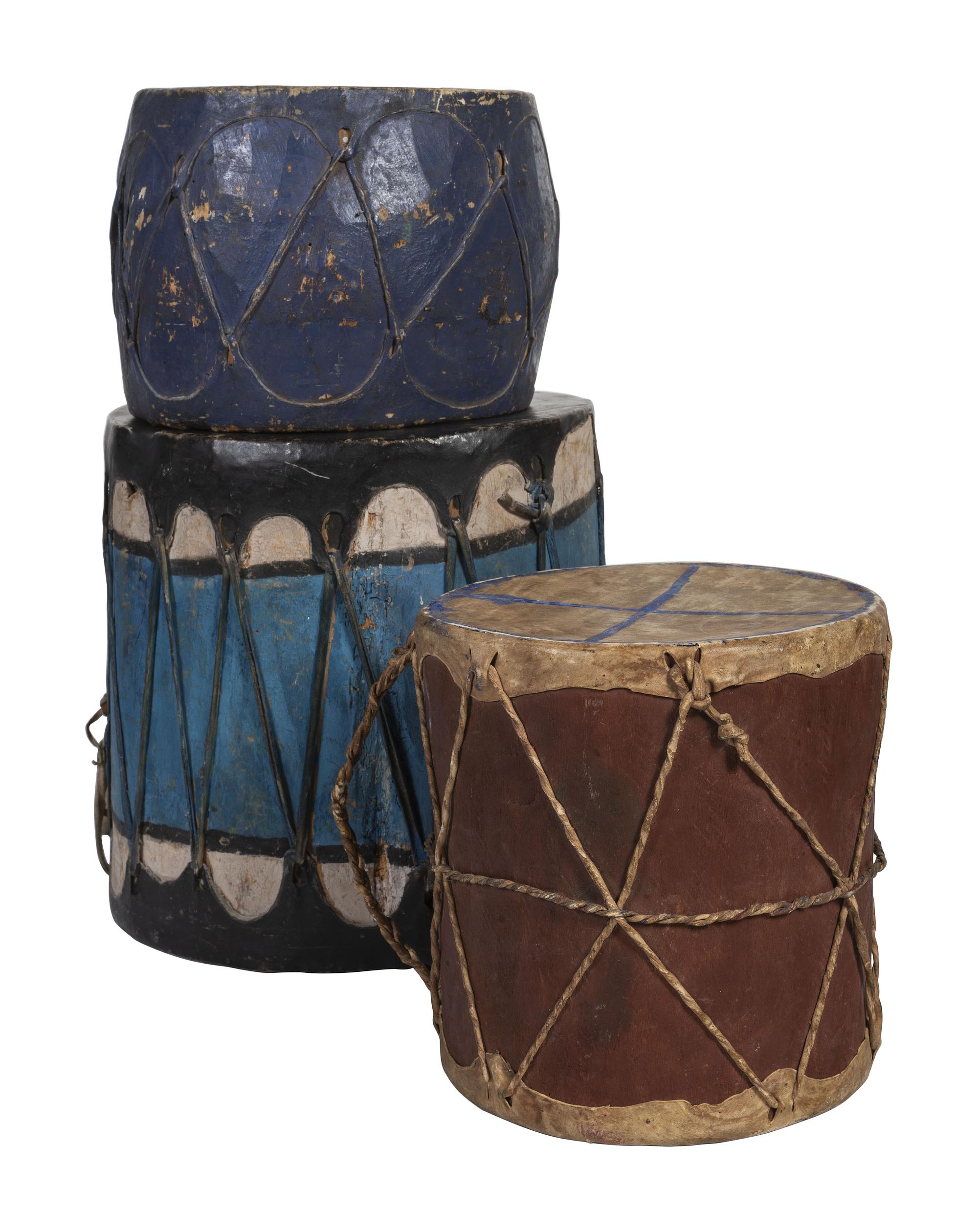 Pueblo Painted Drums
