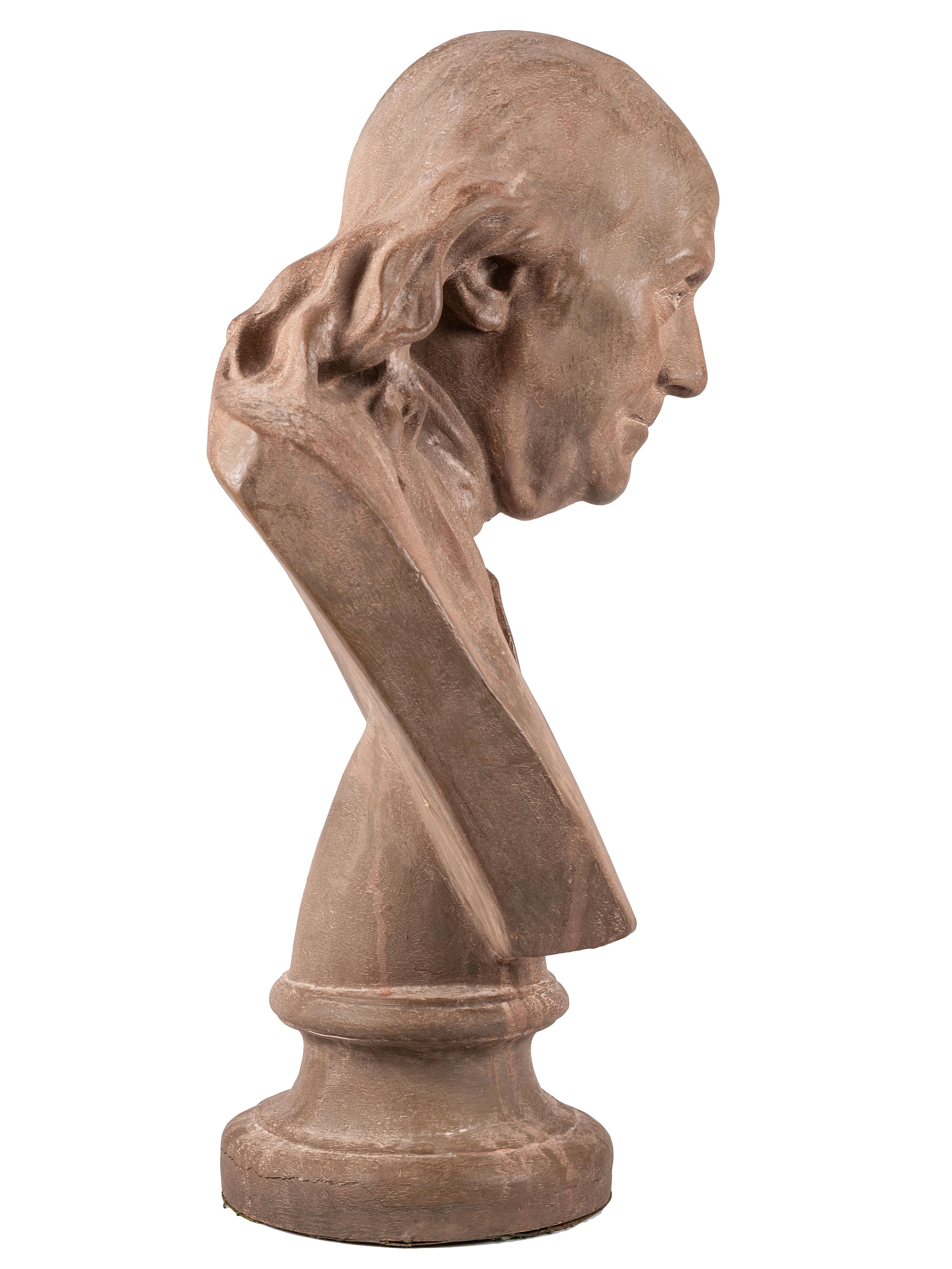 A Plaster Bust of Benjamin Franklin