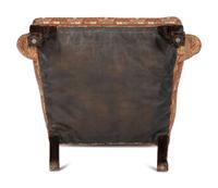 A George III Carved Walnut Claw-and-Ball Foot Easy Chair
