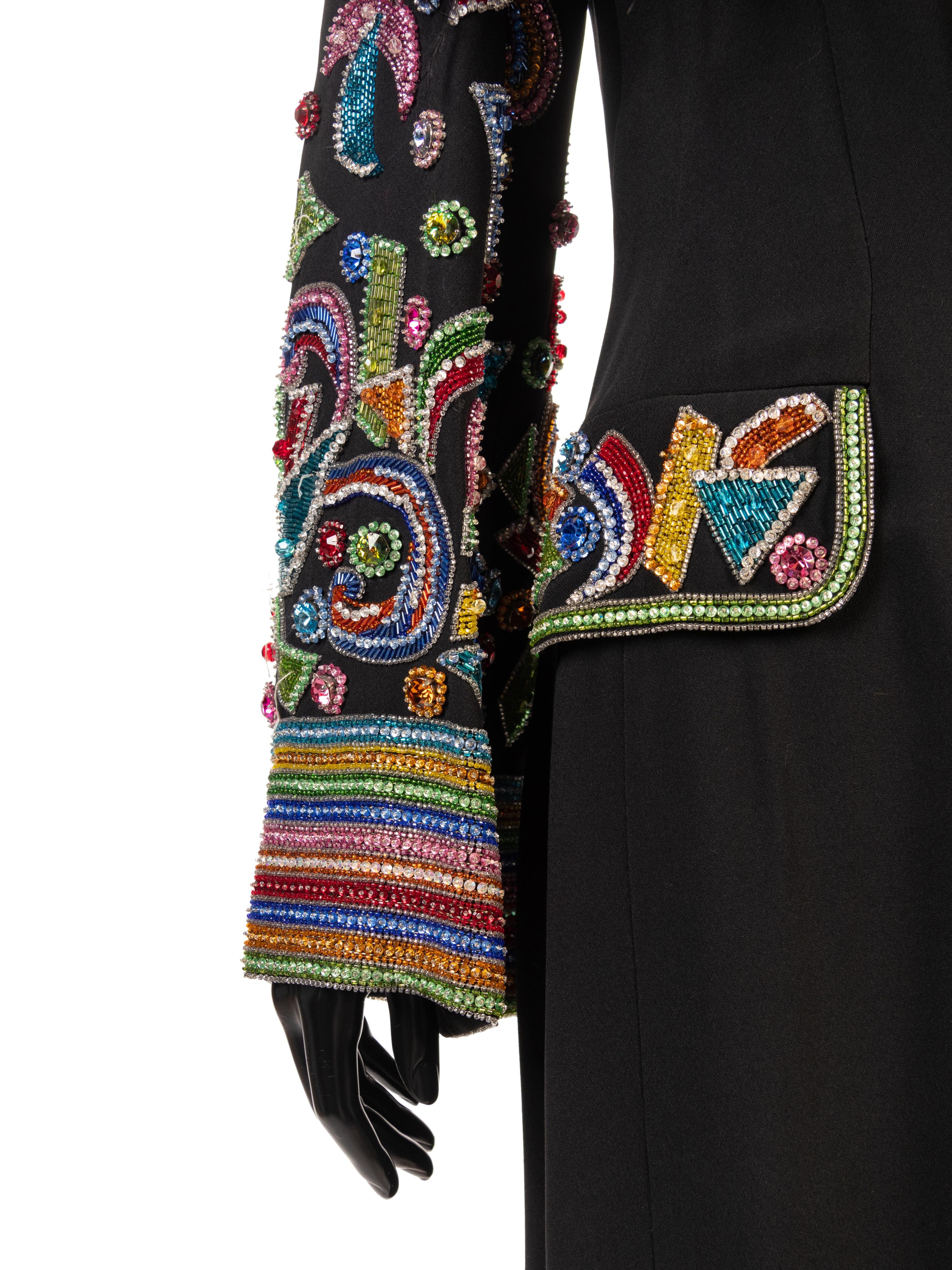 Gai Mattiolo Couture Rhinestone Jacket, 1980s