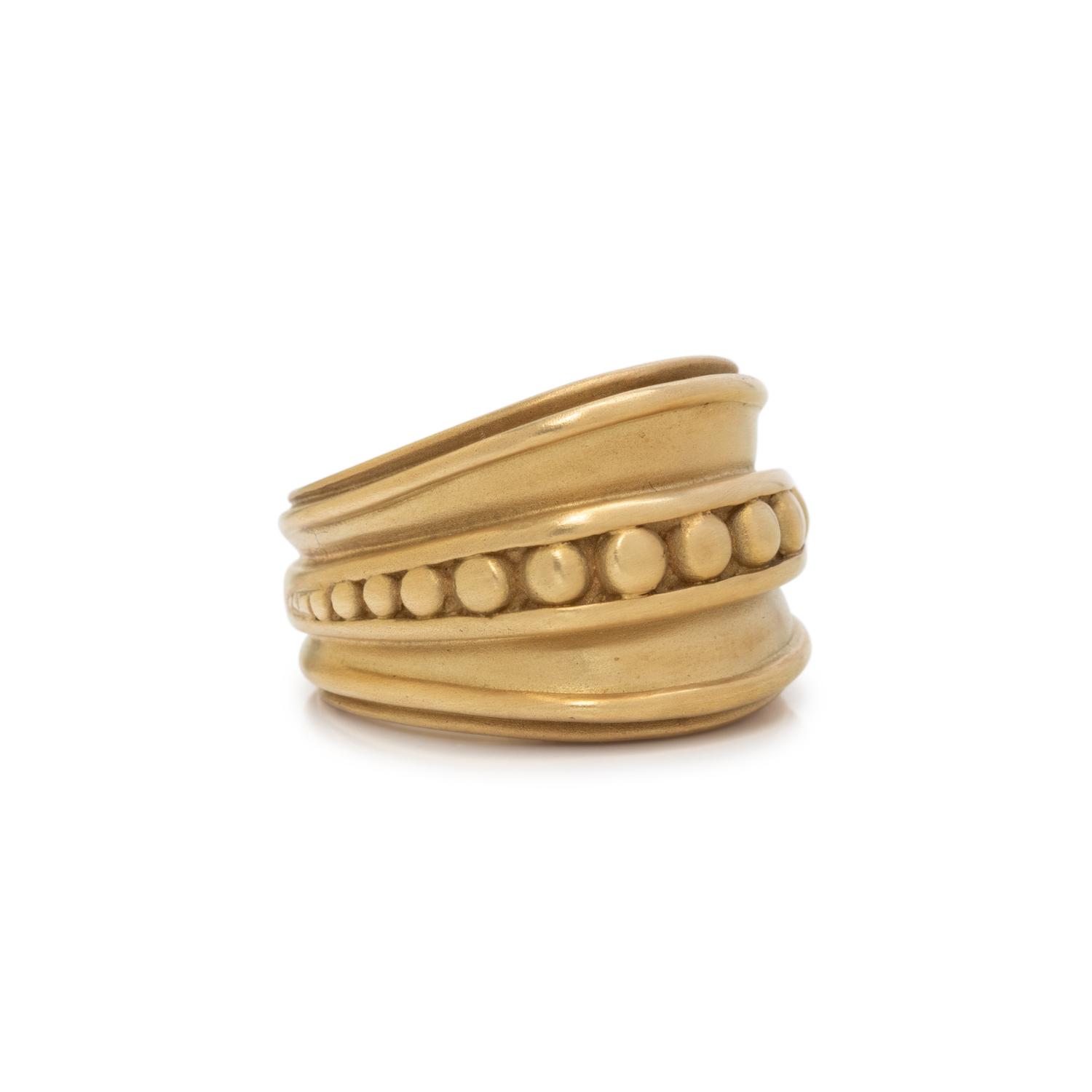 KIESELSTEIN-CORD, YELLOW GOLD RING