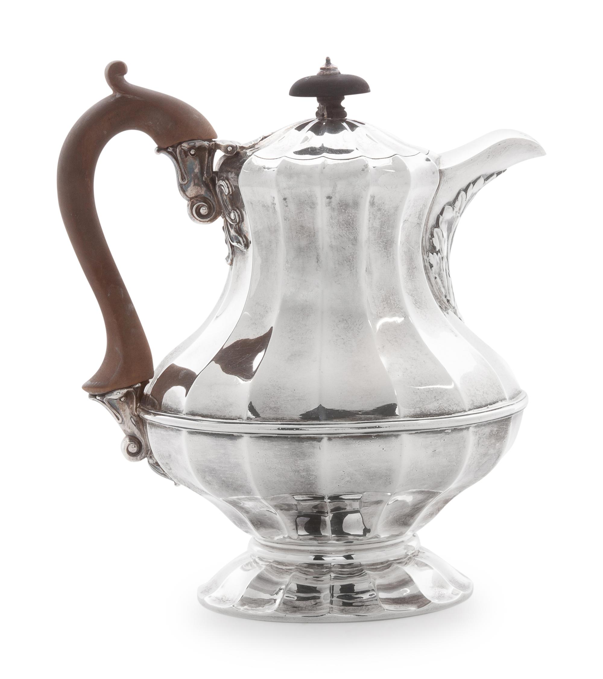 with wooden handle.