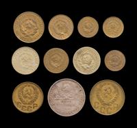 [RUSSIA] A Collection of Eleven Soviet Union Coins