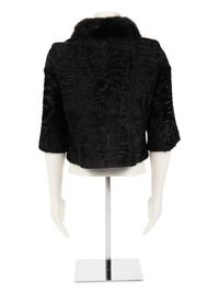 J. Mendel Broadtail Jacket with Sable
