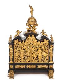 A Continental Gilt Bronze Mounted Porphyry and Lapis Lazuli Inlaid Ebonized Table Cabinet Height 25 1/4 x width 16 1/2 inches. — POSSIBLY AUSTRIAN, 19TH CENTURY