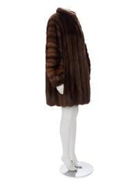 Natural Sable Fur 3/4 Coat