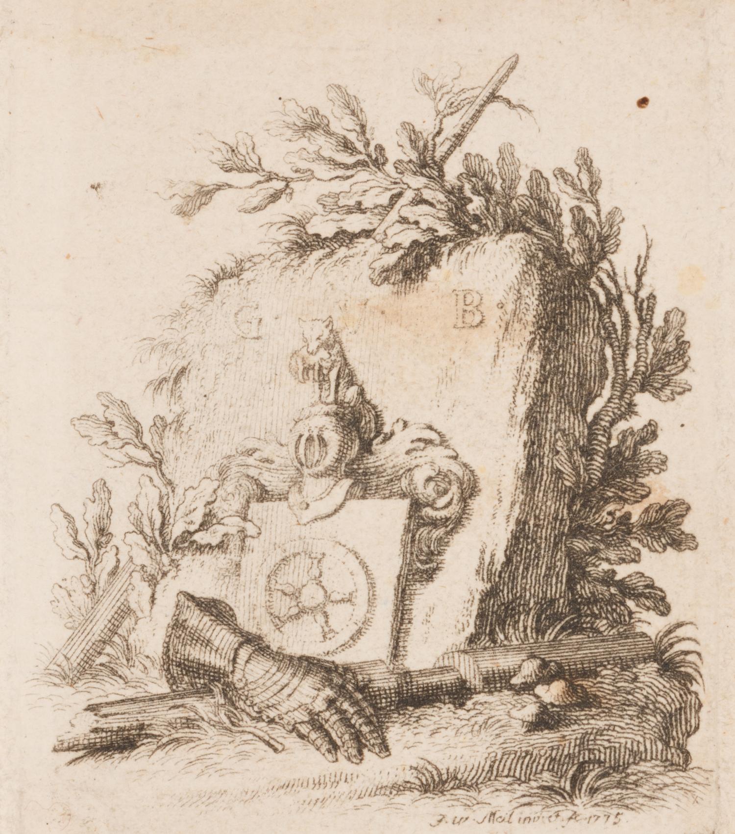 Johann Wilhelm Meil (German, 1733-1805); Two Untitled Etchings
