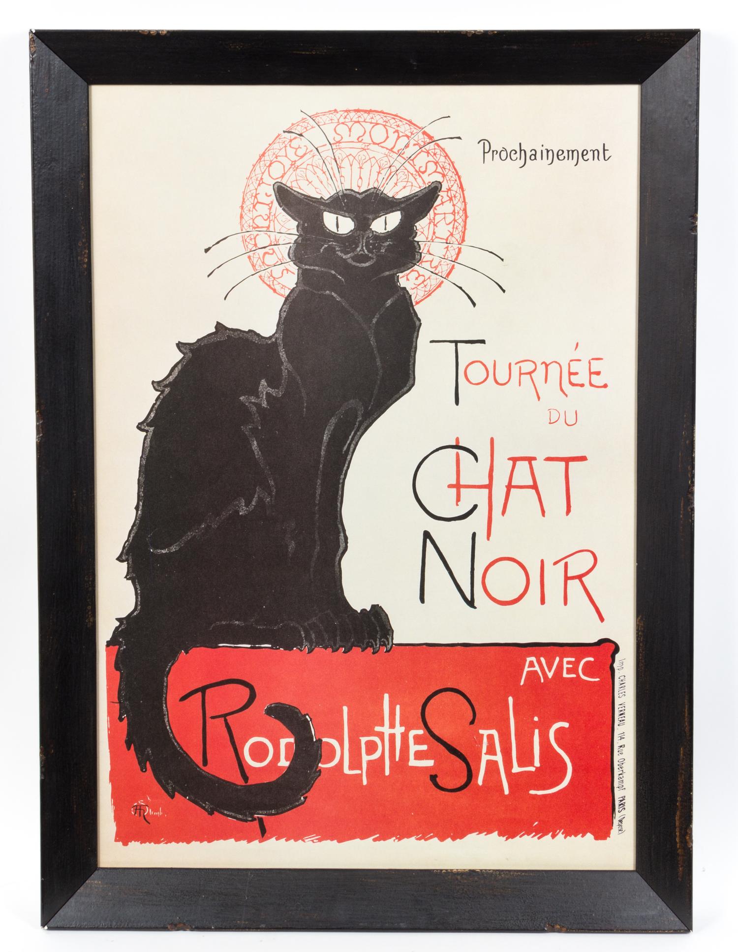 A Poster after Theophile Steinlen Height 30 x width 21 inches.