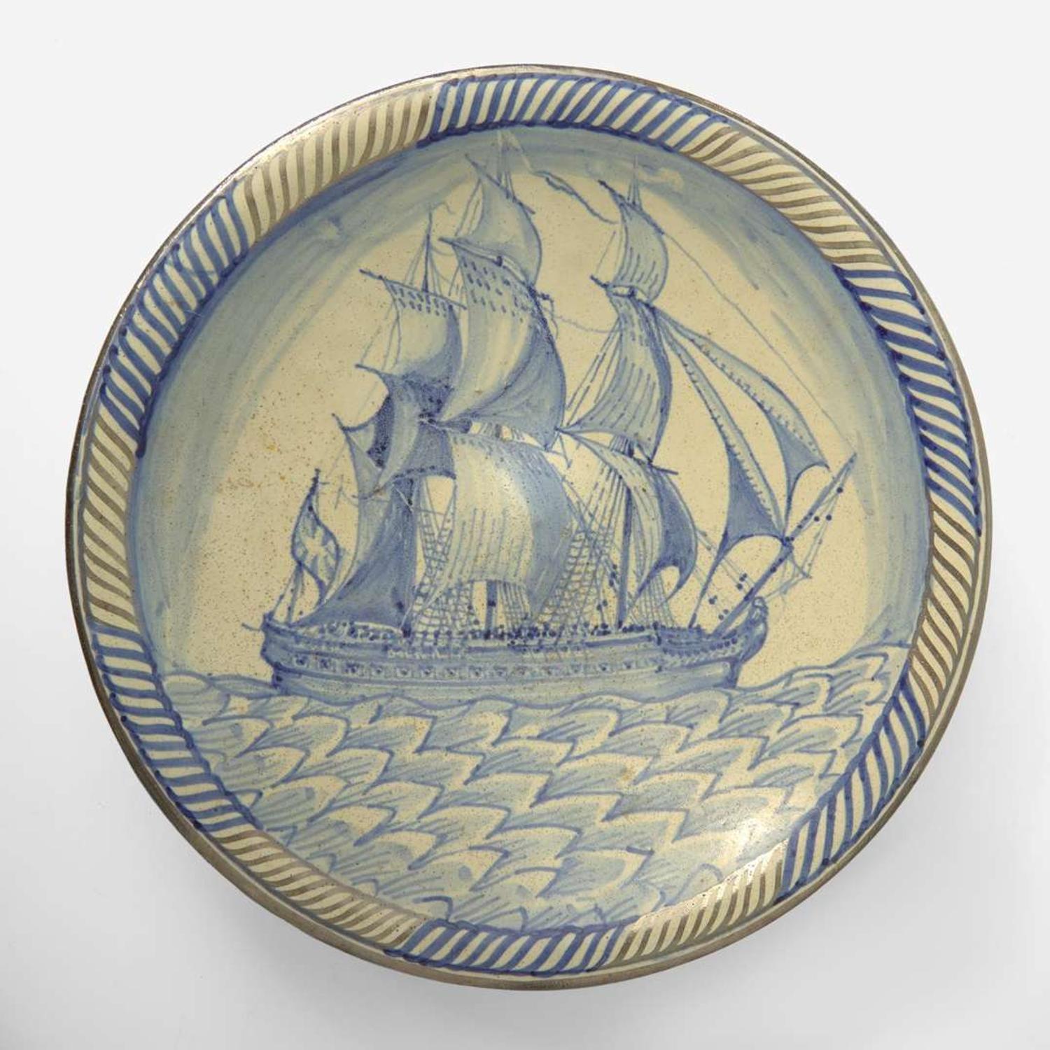 A Wedgwood Alfred Powell (1865-1960) Decorated Charger UK, circa 1925