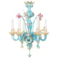 A Murano Glass Six-Light Chandelier