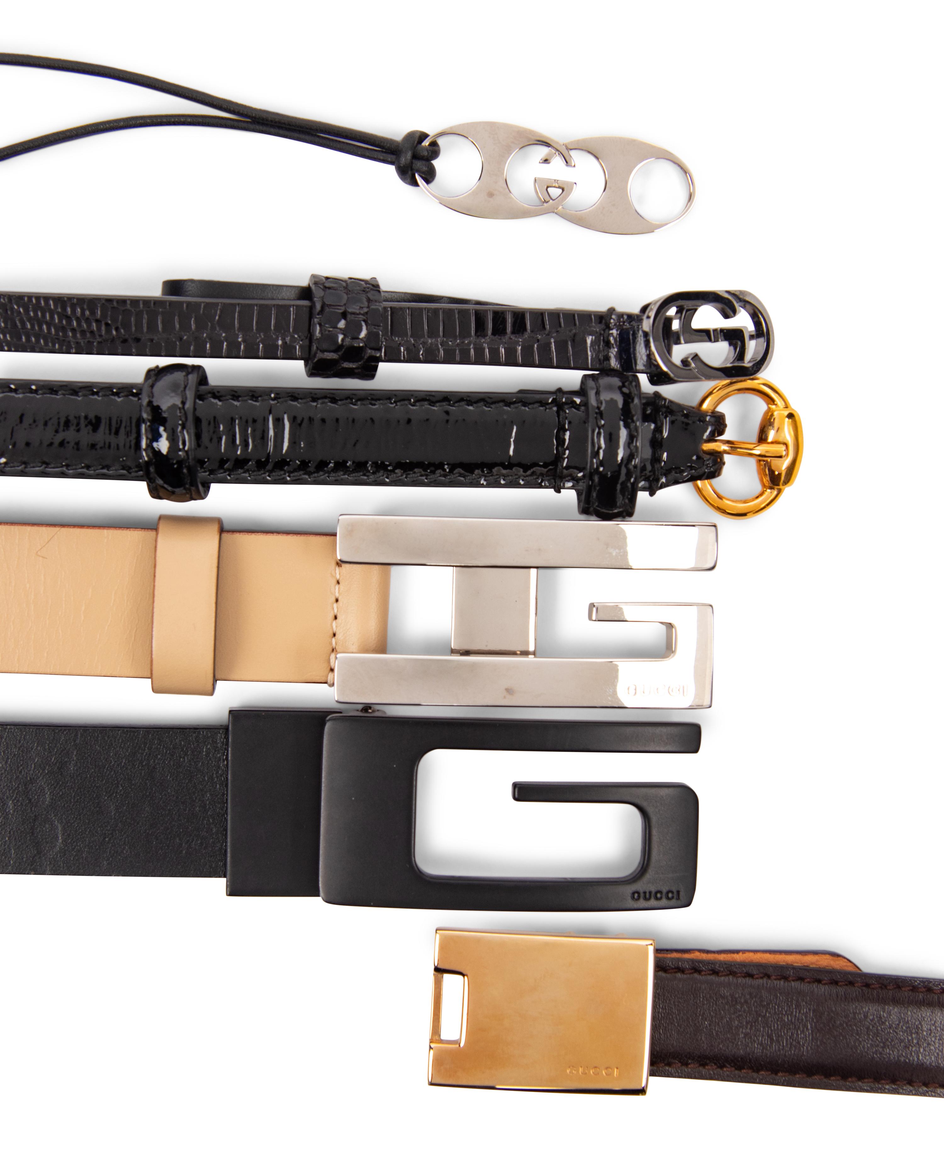 Gucci, Six Leather Belts