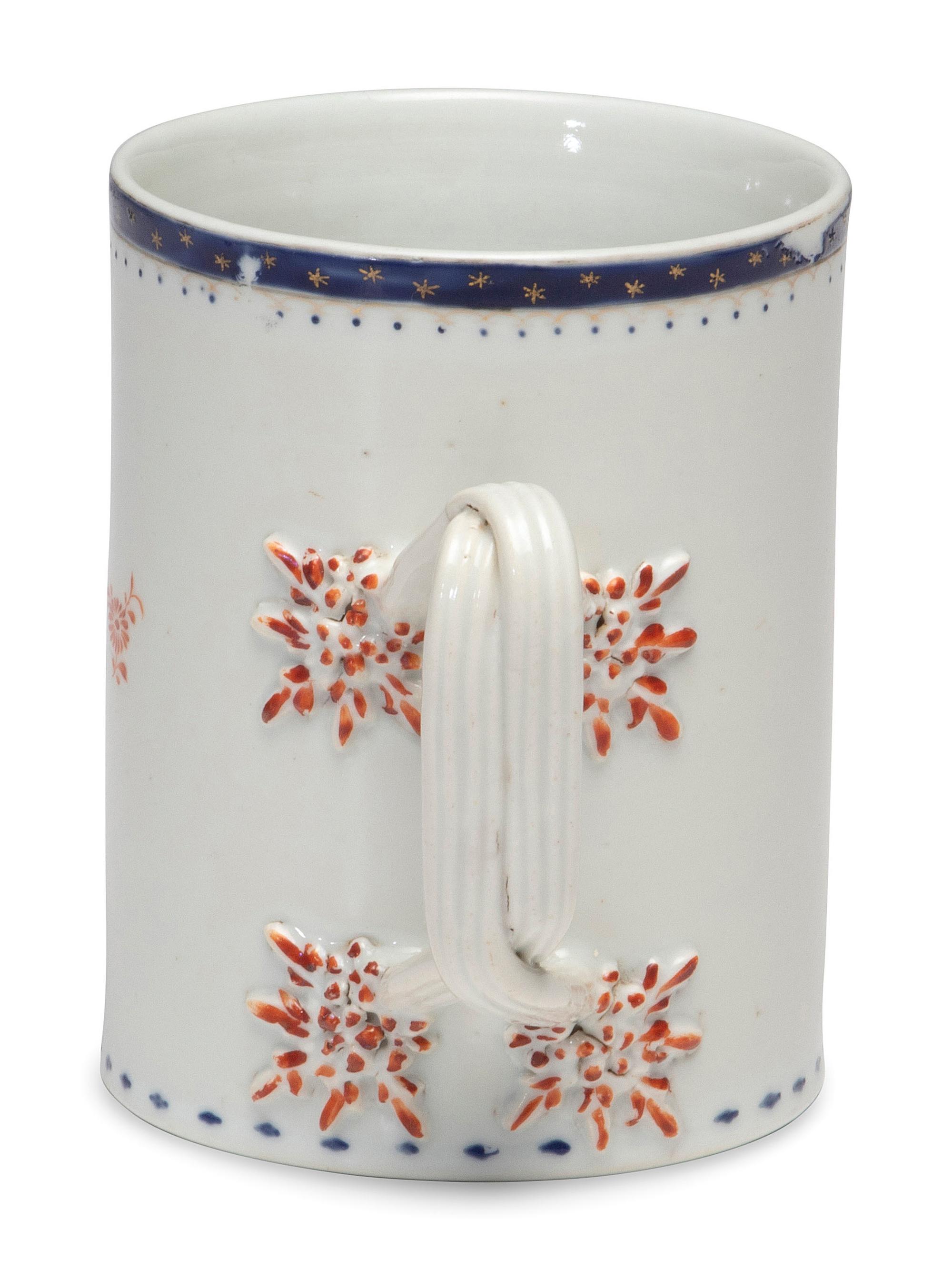 A Chinese Export Porcelain Mug for the American Market