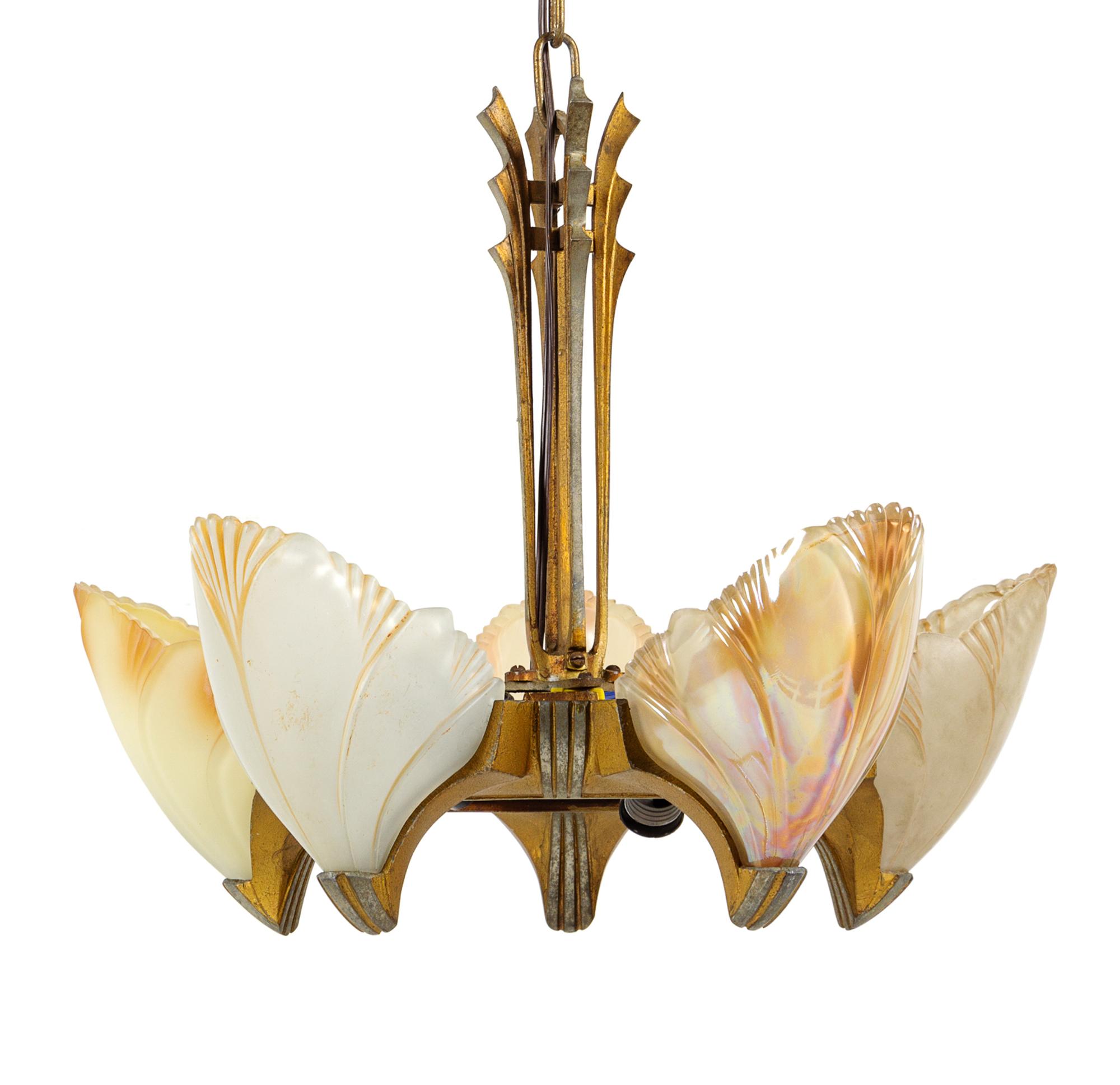 An Art Deco Light Fixture