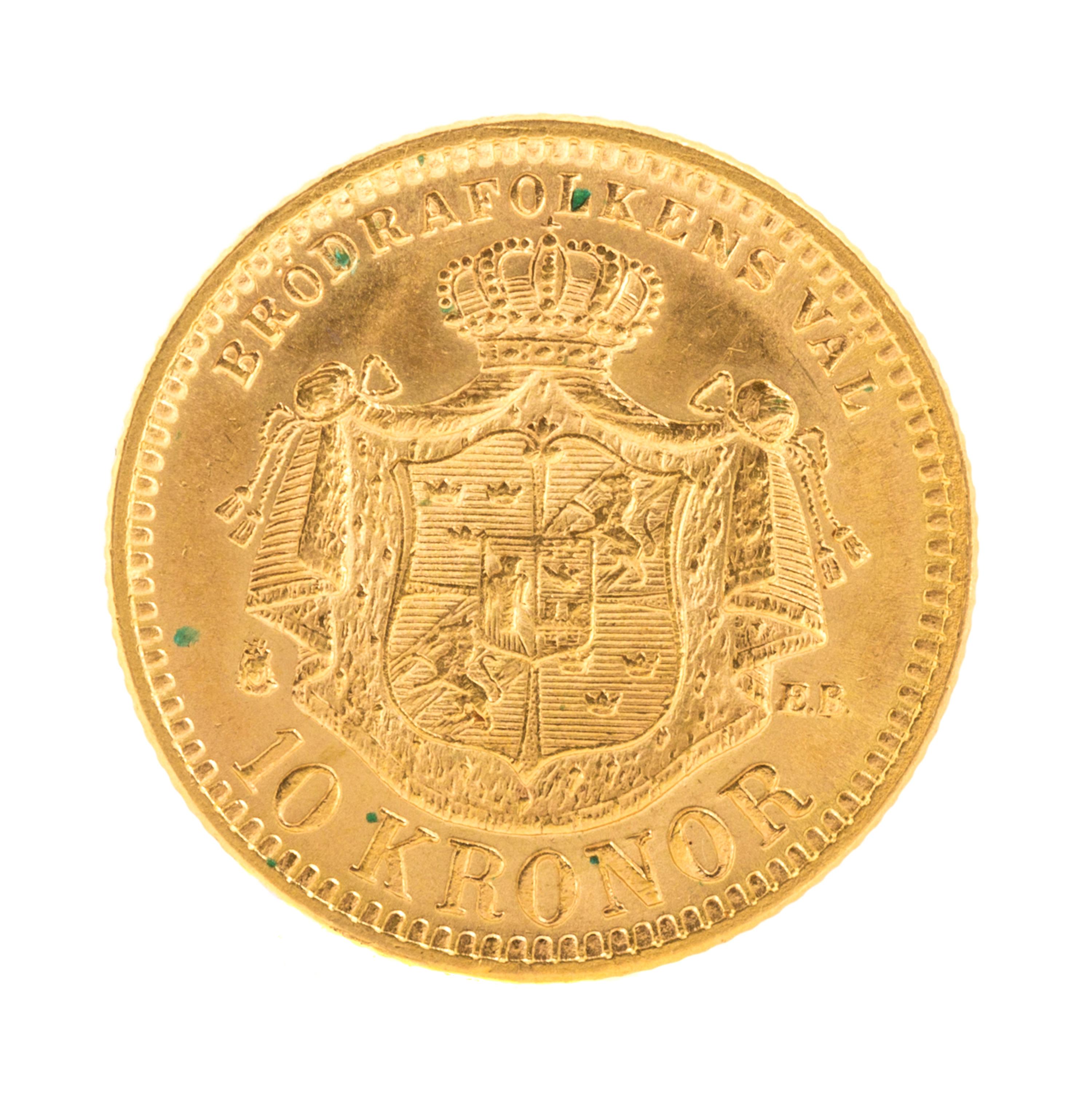 Kingdom of Sweden (1901 CE), — Gold 10 Kroner