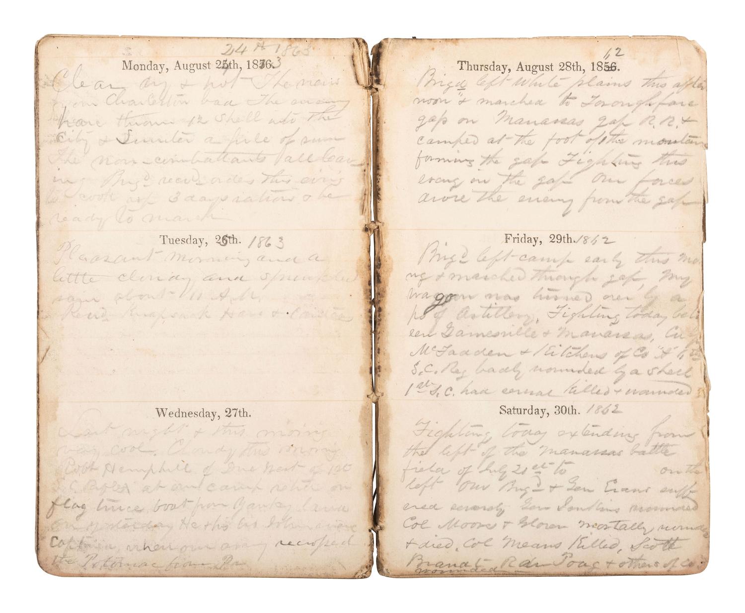 [CIVIL WAR]. Civil War archive of Ordnance Sgt. David H. Wilson (1831-1863), Co. F, 6th South Carolina Infantry, including war-date letters, diary, and photographs.