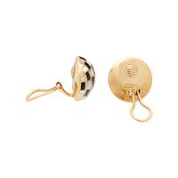 TIFFANY & CO., ONYX AND MOTHER-OF-PEARL CLIP EARRINGS