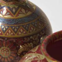 Two Zsolnay lustreware vases Pecs, Hungary, circa 1890s