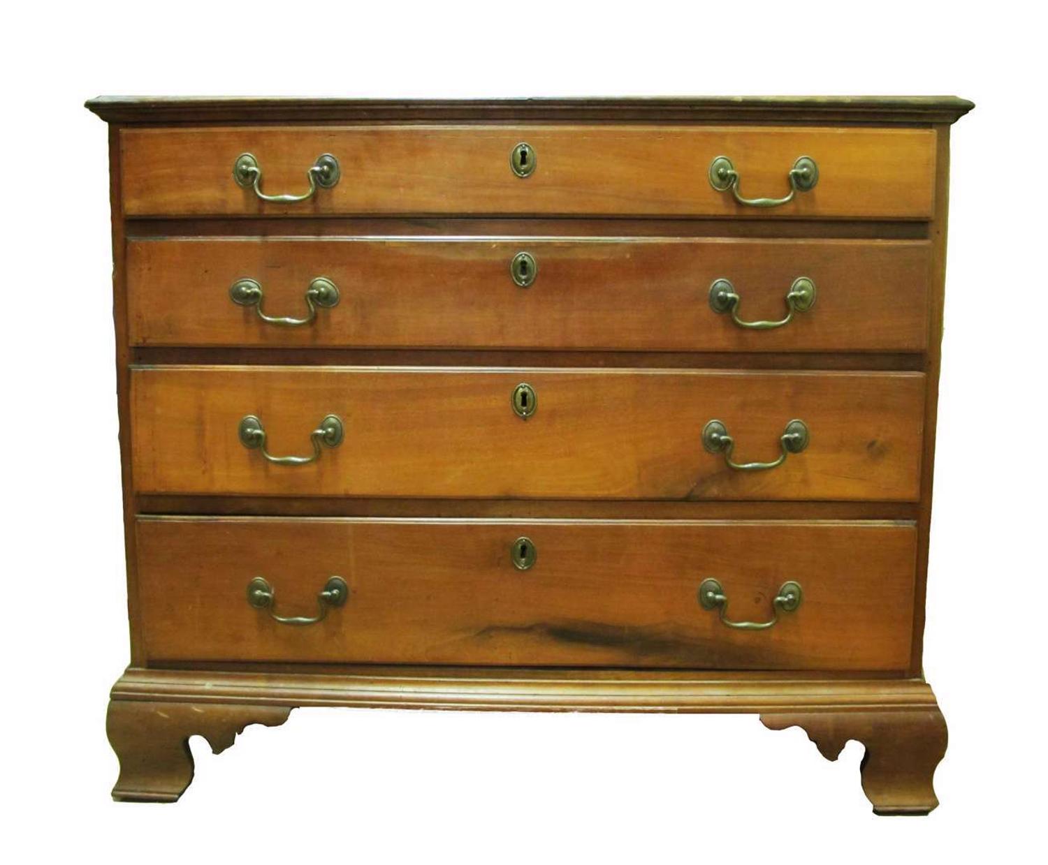 Chippendale cherrywood chest of drawers philadelphia, pa, circa 1780
