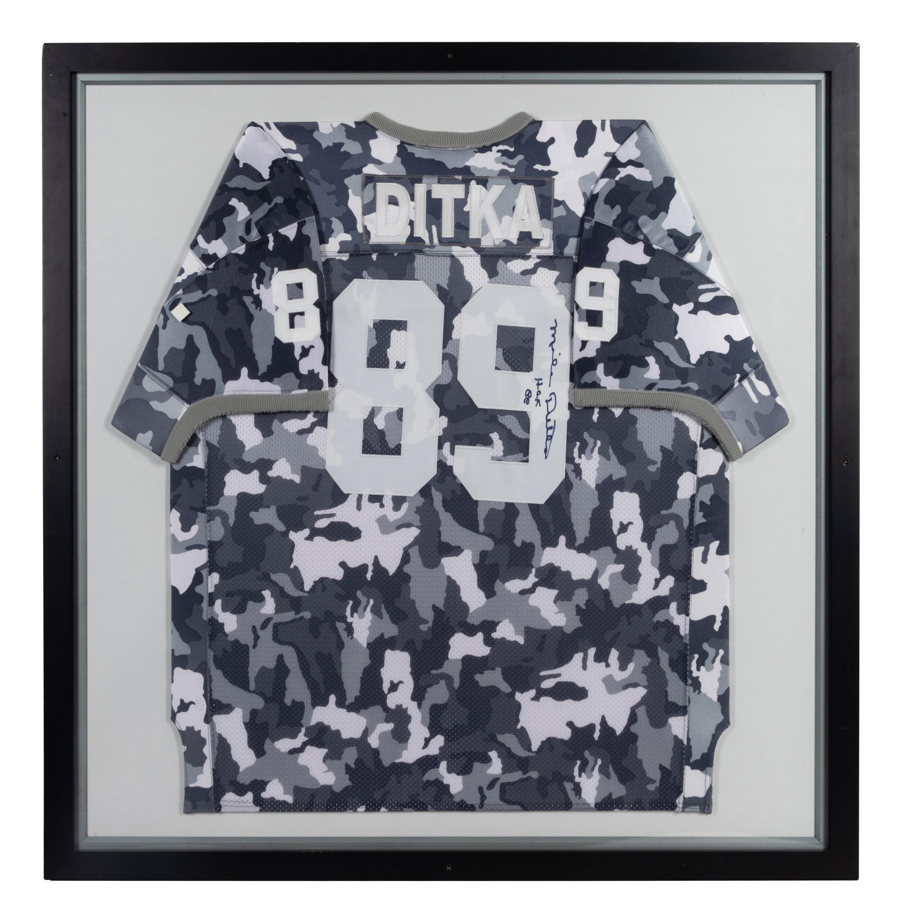 A Mike Ditka Chicago White Sox Signed Autograph Ceremonial Baseball Jersey Presentation Formerly Displayed at Mike Ditka's Restaurant