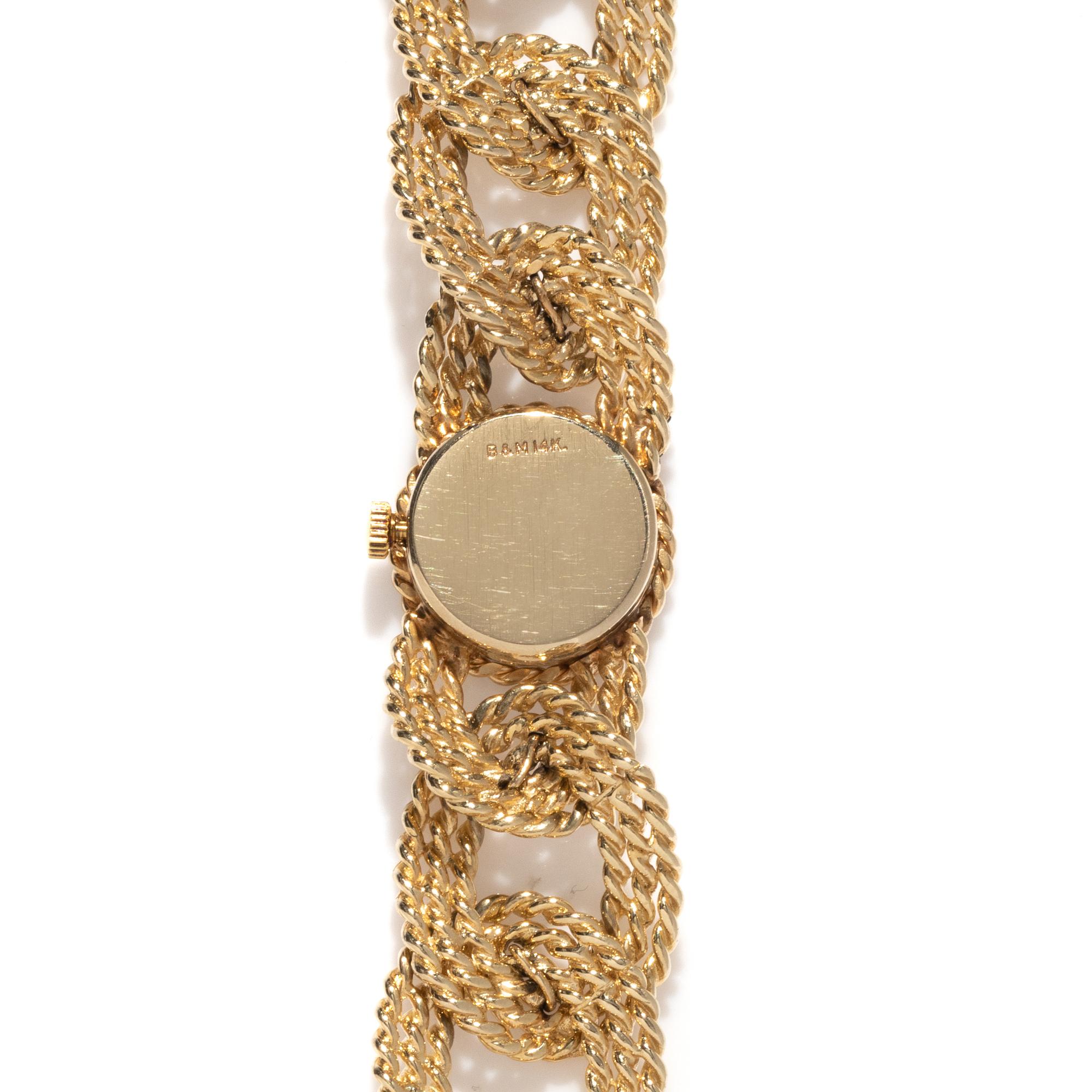 BAUME & MERCIER, 14K YELLOW GOLD WATCH