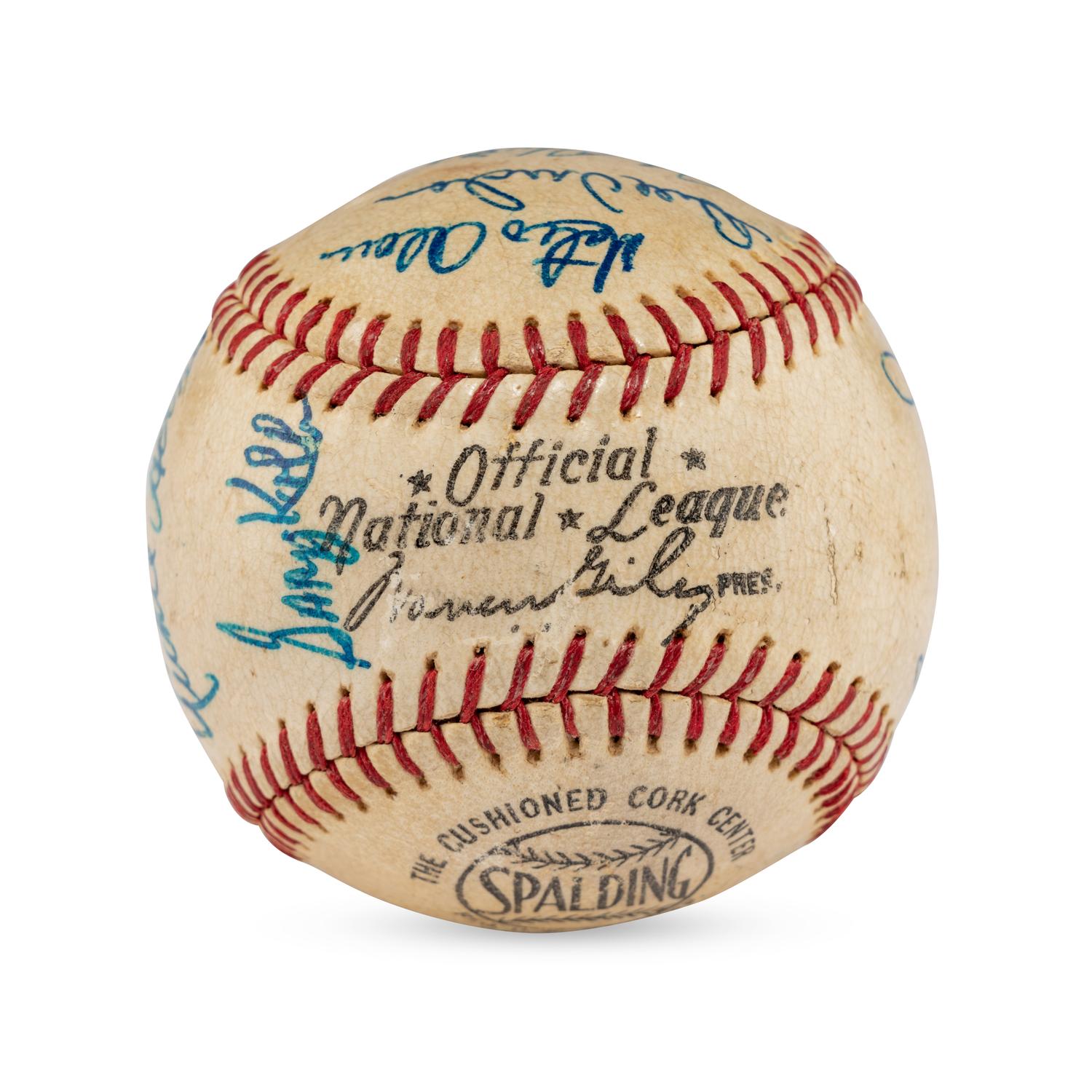 A 1968 Pittsburgh Pirates Team Signed Autograph Baseball Featuring Roberto Clemente (JSA Letter of Authenticity),