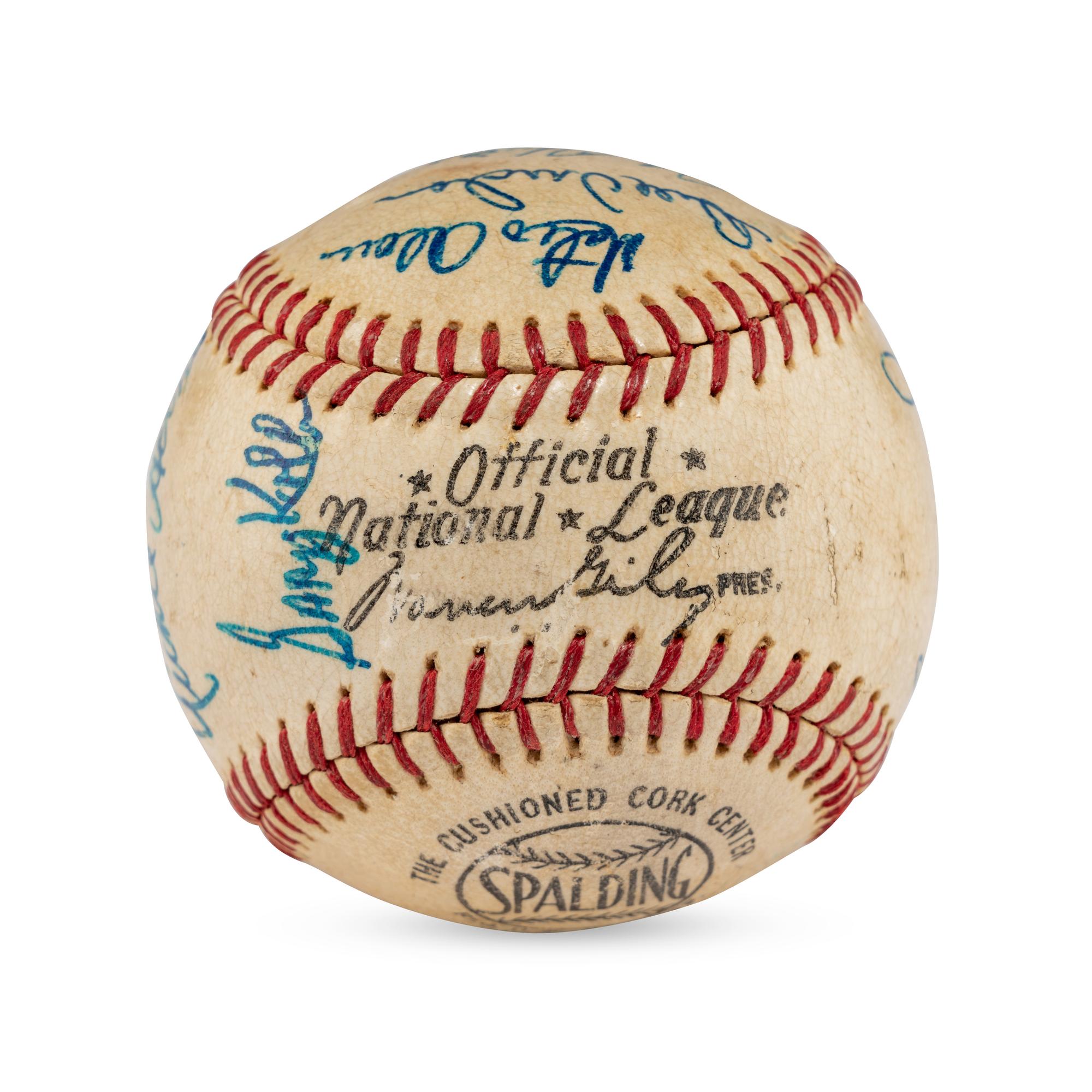 A 1968 Pittsburgh Pirates Team Signed Autograph Baseball Featuring Roberto Clemente (JSA Letter of Authenticity),