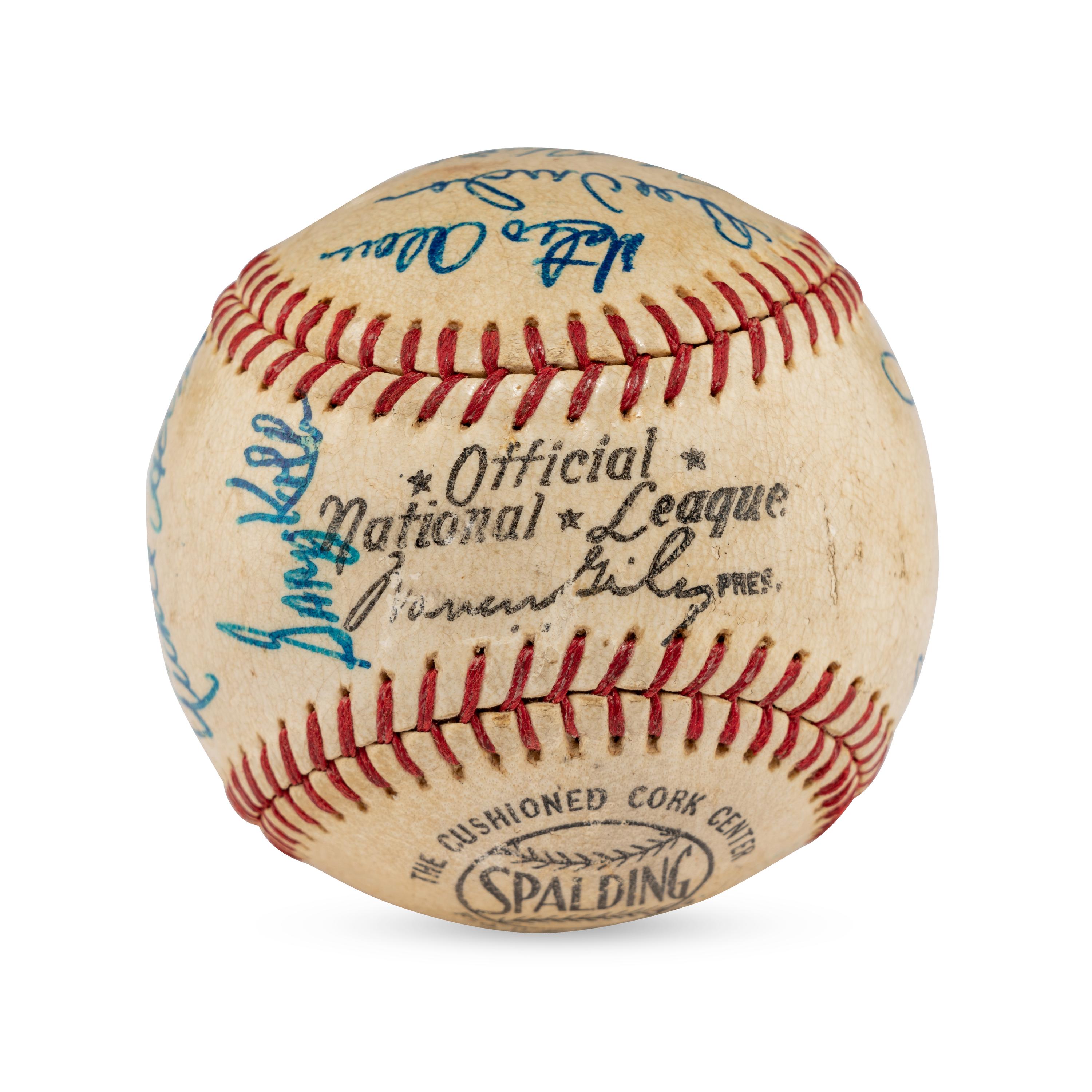 A 1968 Pittsburgh Pirates Team Signed Autograph Baseball Featuring Roberto Clemente (JSA Letter of Authenticity),