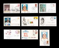 A Collection of Pete Rose Signed Autograph Cachets (9)