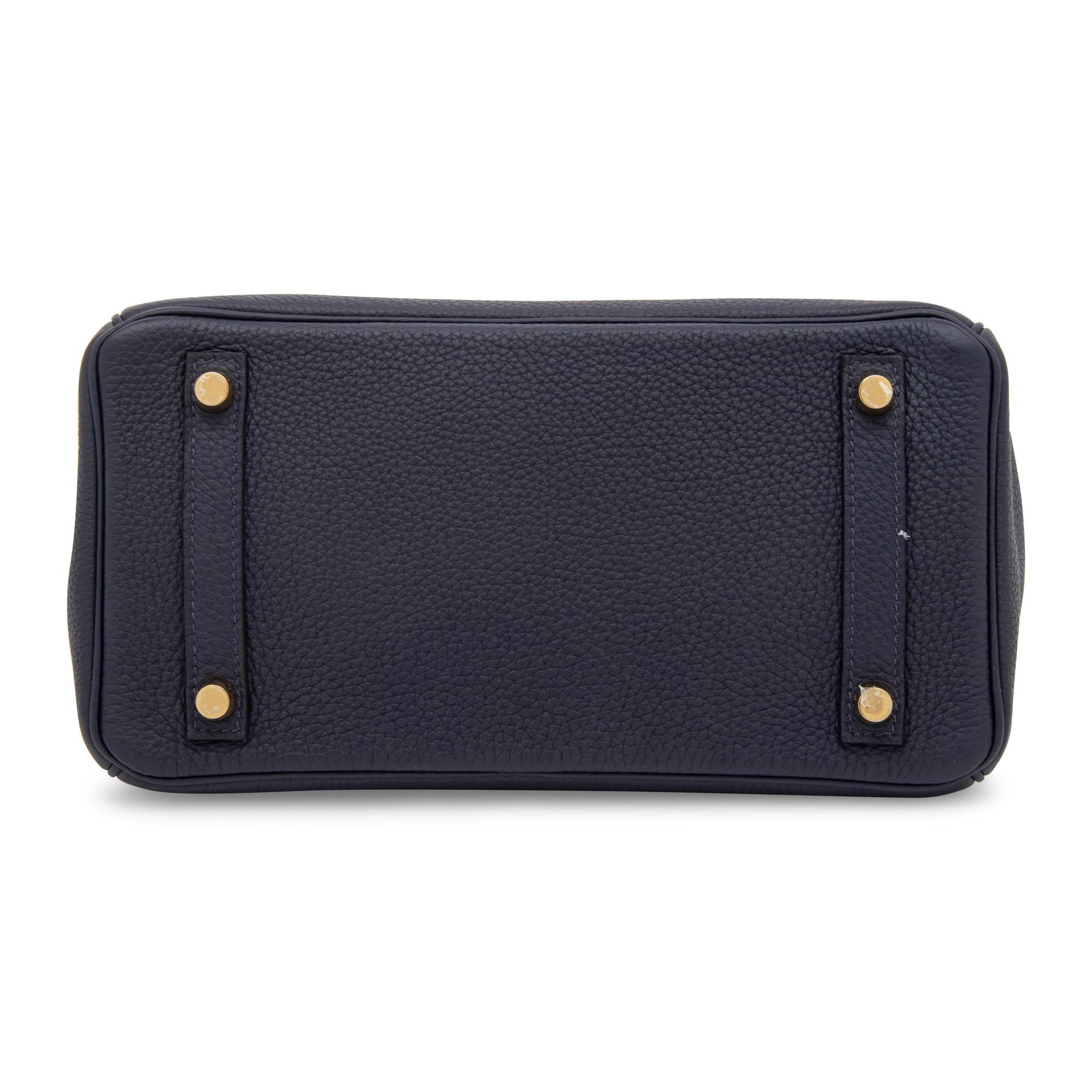 HERMÈS, BIRKIN 25 IN TOGO BLEU NUIT