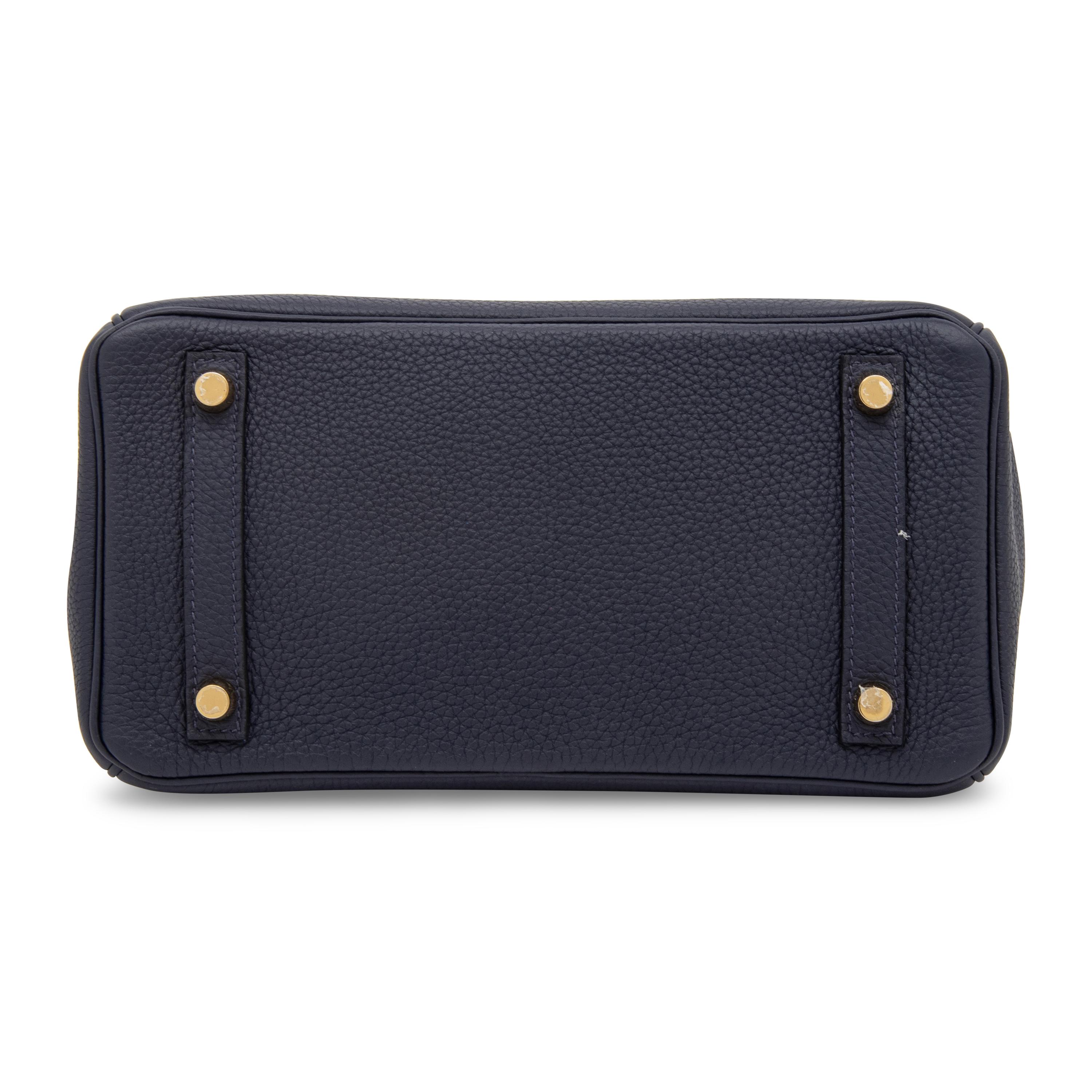 HERMÈS, BIRKIN 25 IN TOGO BLEU NUIT