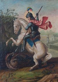 Artist Unknown, (19th century), St. George Slaying Dragon