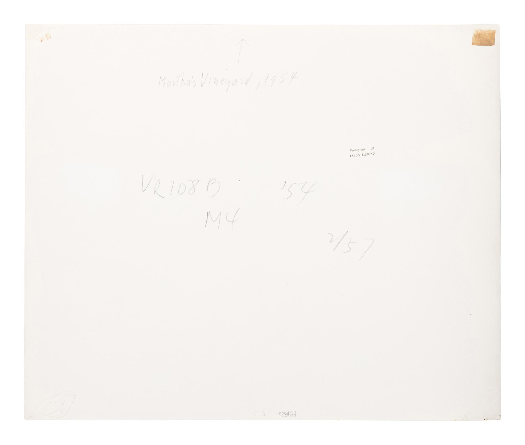 Aaron Siskind (1903-1991) Martha's Vineyard, 1954