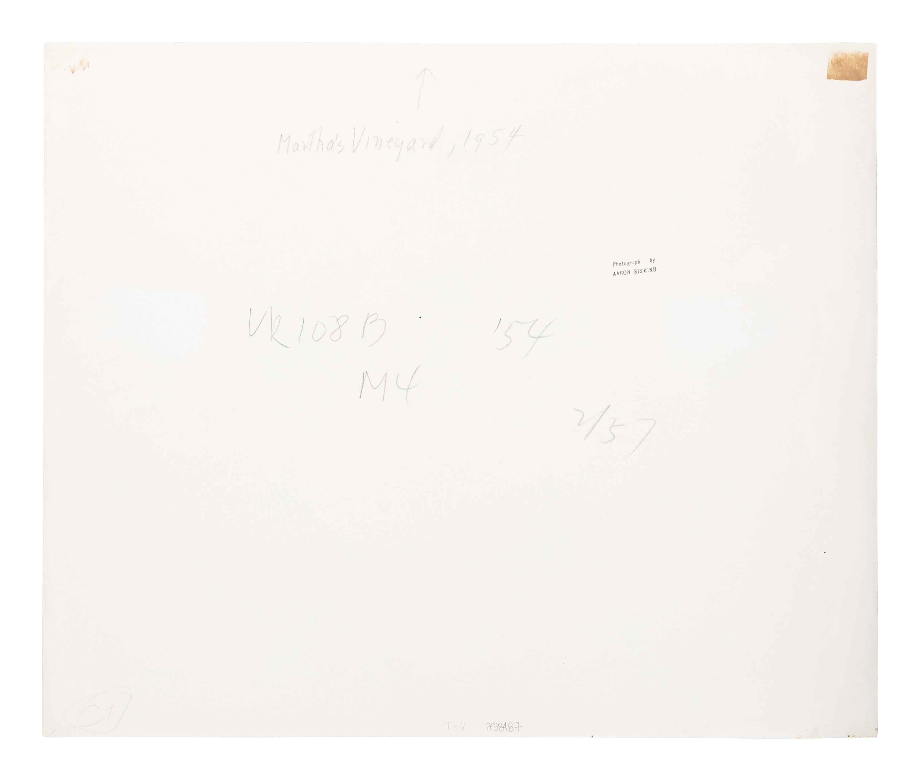 Aaron Siskind (1903-1991) Martha's Vineyard, 1954