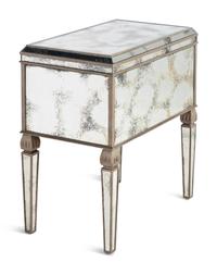 A Pair of Contemporary Mirrored Side Tables