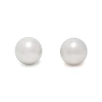 DIAMOND AND CULTURED PEARL NECKLACE AND CULTURED PEARL STUD EARRINGS